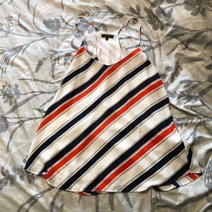 RW&Co V-Neck Cami Red & Blue Strip